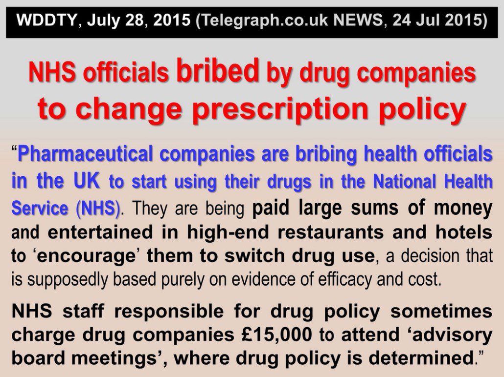 Big pharma & NHS CORRUPTION 