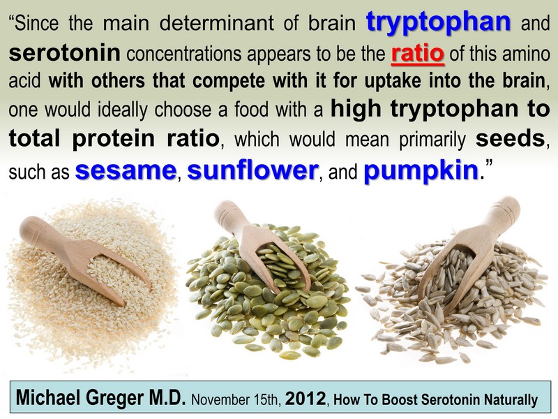 Alzheimer's tryptophan serotonin sesame