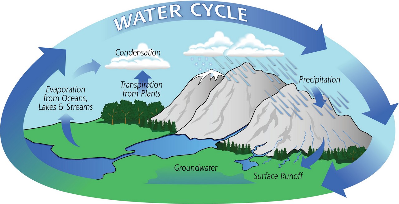 water cycle - distilled water the best