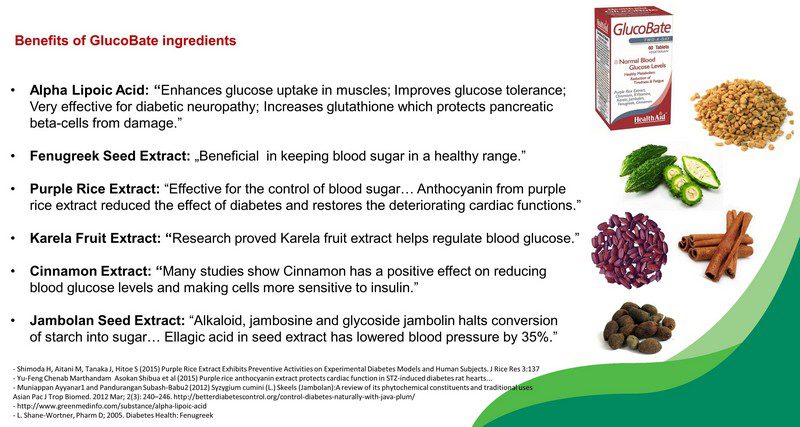 glucobate healthaid best diabetes supplement